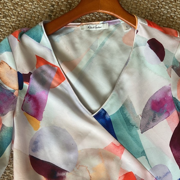 Robert Graham Olivia abstract dress size 2 - Picture 4 of 7